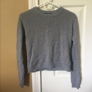 Brandy Melville grey cropped sweater